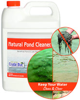 Crystal Blue pond cleaner muck remover for clearer water and koi habitat.