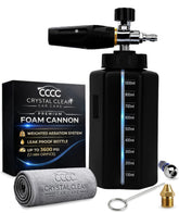 Crystal Clean Foam Cannon wide-mouth bottle for quick refills and stable standing.
