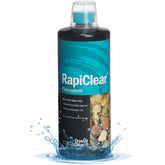 CrystalClear RapiClear bottle pour for quick pond clarity.