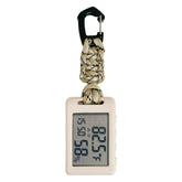 CryzhalinX digital thermometer display showing precise temperature and humidity.