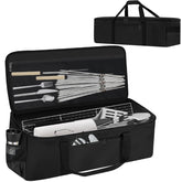 CSOKRE grill tool bag front pocket keeps gloves and small items within reach.
