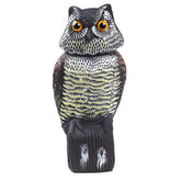 CTREE Owl Decoys rotating head deters garden birds with wind-driven motion