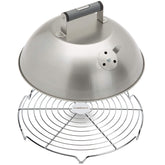 Cuisinart melting dome 12-25-inch covers grill for even heat and fast cheese melting