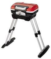 Cuisinart Petite Gourmet VersaStand demonstrates tabletop to freestanding versatility for grilling anywhere.