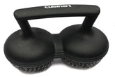 Top view of the Cuisinart Power Scour bristle-free grill brush with two coiled pads.