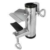 Cunguv upgrade umbrella clamp stand on bleachers for stable shade.