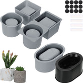 Cunhill round concrete mold for pots with smooth release for easy demolding.