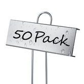 Cureder metal plant labels 50-pack for durable outdoor labeling.