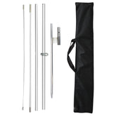 CustomTrend feather flag pole kit ready for quick outdoor setup.