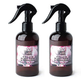 Cute Farms Orchid Fertilizer Mist bottle closeup with ultrafine spray for even coverage on leaves.