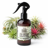 Cute Farms Tillandsia fertilizer bottle front, ready-to-use weekly care for healthy growth.