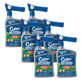 Cutter Backyard Bug Control Spray Concentrate bottle with QuickFlip sprayer for outdoor lawn protection.