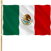 CVMEGE Mexico flag 3x5 outdoor display with vivid color for outdoor use