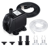 CWKJTOP fountain pump body with four suction cups for stable placement.