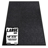 Cybstrax front door mat 48x72 with absorbent surface traps rain and mud at the entrance