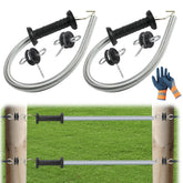 CYM-INSIST electric fence gate kit pair with spring for quick gate access without power loss