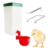 Cyrading automatic waterer 1L hanging unit provides easy poultry hydration.