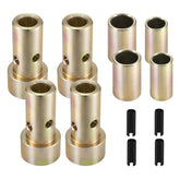 CZC AUTO Cat 1 quick hitch bushings kit shows complete set for secure tractor connections.