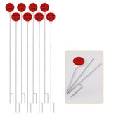CZC AUTO red reflective driveway marker assembly enhances boundary visibility at a glance.