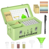 CZMIYRPY seed storage box with lid keeps seeds organized.