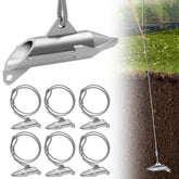 Dabolang 6-pack ground anchors for sheds secure in windy weather.