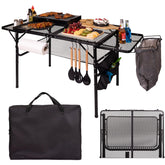 DAFRUM folding table with carry bag for easy transport and setup.