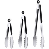 Daily Kisn 7-inch stainless steel tongs grip for precise flipping and serving