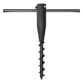 DAKEPOLE umbrella sand anchor stabilizes a beach umbrella in sand for windy days.