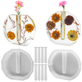 DaKuan polygonal vase mold for epoxy resin, precise shapes for standout decor