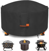 Dalema Fire Pit Cover round 48-inch diameter protects your fire pit from rain and UV.