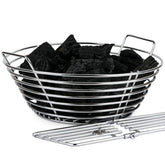 Dallden charcoal ash basket full view shows durable stainless steel construction for grilling