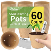 Dalzom 4-inch peat pot top view ideal for seed starting