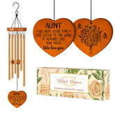 Damaigiift Aunt Wind Chime outdoors, soothing garden tones