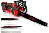 Damolin 12-16 inch 2-in-1 chainsaw with dual blades for versatile pruning.