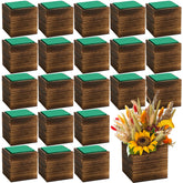 Dandat 24-set wood cube planter box kit for versatile indoor centerpieces