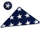 DANF FLAG memorial flag close-up showing embroidered 50-star detail for dignified display