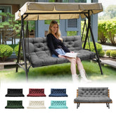 DANGHOOGY Porch Swing Cushion 60x40 grey provides stable outdoor seating.