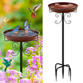 Daoeny heavy-duty bird bath base with upgraded five-pronged stability for outdoor setup.