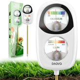 DAQVQ 2-in-1 moisture and pH meter with dual screen for precise plant care