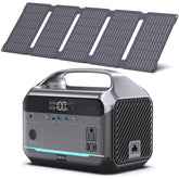 DARAN portable power station powers essentials outdoors with 60W solar panel.