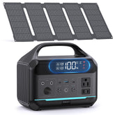 DARAN solar generator front view with included panel for portable outdoor power