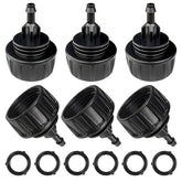 Darlingao drip irrigation hose adapter 6-pack for secure 1/4-inch tubing connections