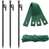DasTior full kit of steel stakes for complete tree support and easy setup.