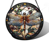 DASTOLL dragonfly suncatcher window 9-8in catches sunlight to brighten spaces