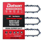 DatsenAAA 3pc replacement 10in saw chain ready for quick installation and consistent cuts.