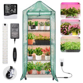 DazSpirit 4-Tier Indoor Greenhouse with grow light boosts seed starting success.