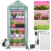 DazSpirit mini indoor greenhouse with grow light offering year-round seed starting and plant growth