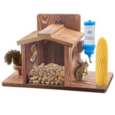 DAZUINIAO outdoor squirrel feeder in setup, attracting backyard wildlife