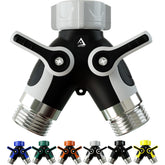 DBR Tech hose splitter two-way enhances dual-water setup for lawn care and car washing.