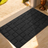 Dcerzxzci front door mat entrance traps dirt and moisture effectively